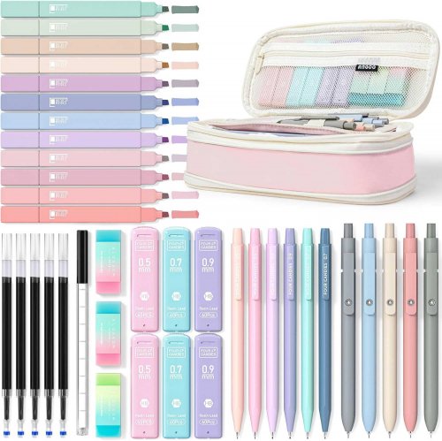 Four Candies 39 PCS School Supplies with Cute Pen Case
