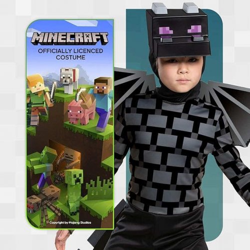 Disguise Minecraft Ender Dragon Costume for Kids