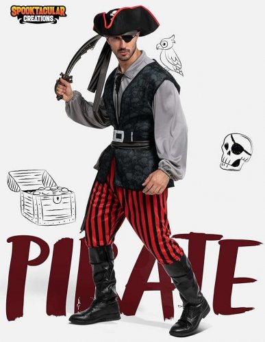 Spooktacular Creations Men Pirate Costume