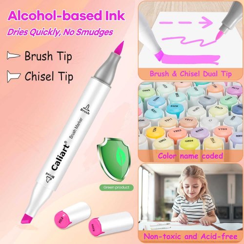 Caliart Alcohol Brush Markers