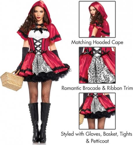 Women's Gothic Red Riding Hood Costume