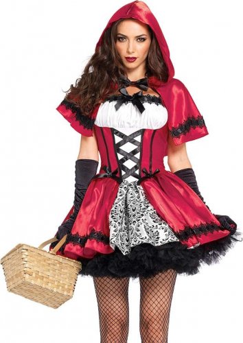 Women's Gothic Red Riding Hood Costume